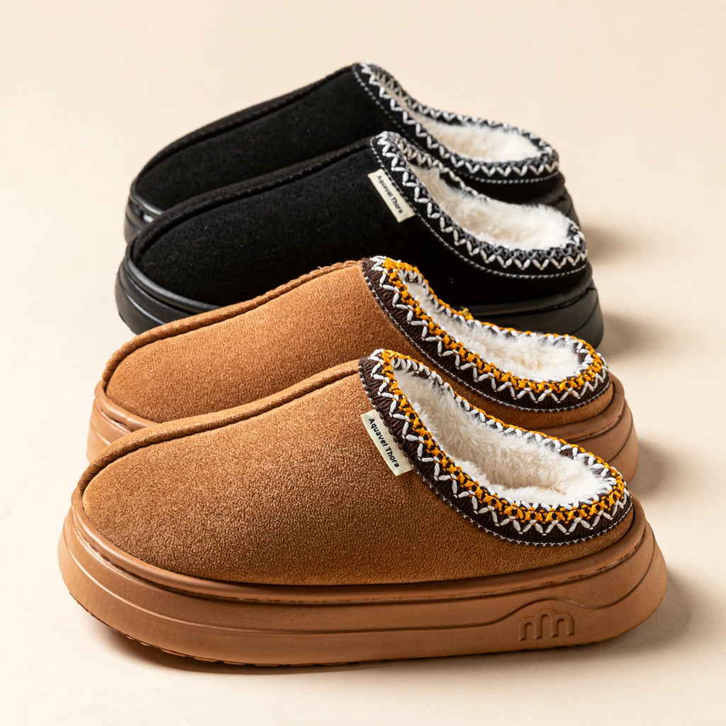 Winter Anti-slip Women's Soft Slipper Boots Fashion Couples Outdoor
